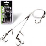 Quantum #6 Mr. Pike Ghost Traces Twin Hook-Release-Rig white Hook